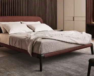 Letto in tessuto Curve di Poliform