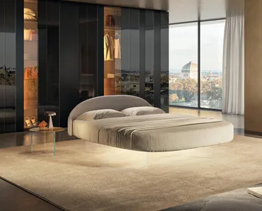 Letto matrimoniale Roundy Air di Lago