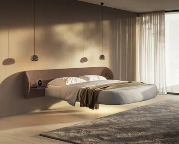 Letto Roundy Fluttua 2907 di Lago