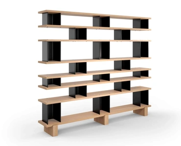 Libreria Nuage à Plots in legno e alluminio di Cassina
