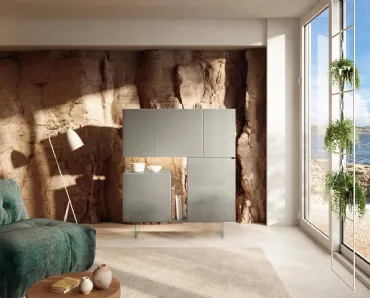 Madia in vetro laccato 36e8 2112 di Lago