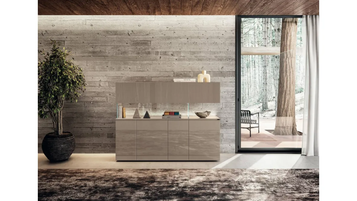 Madia alta in vetro Air 2645 di Lago