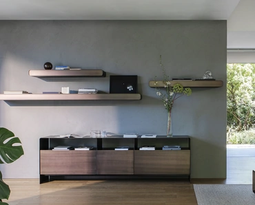 Madia Foglio in legno di Flou