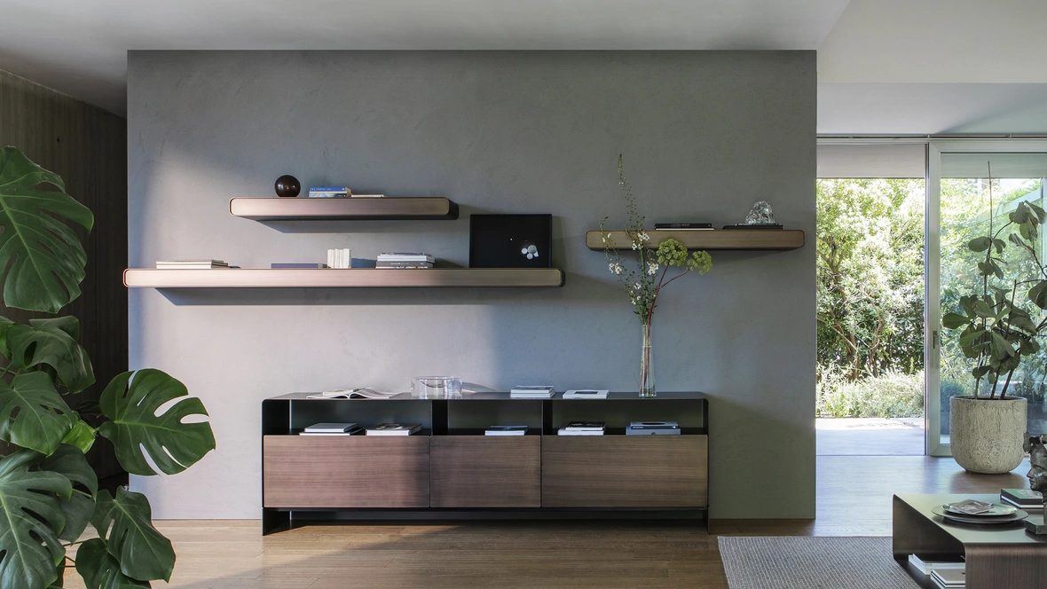 Madia Foglio in legno di Flou