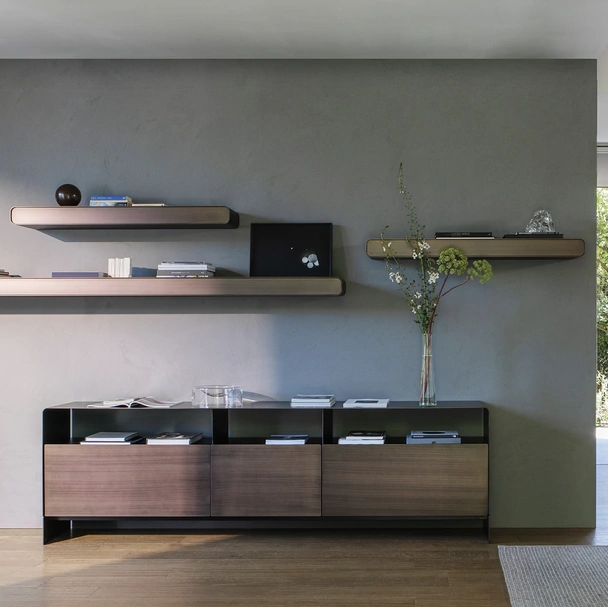 Madia Foglio in legno di Flou