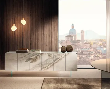 Madia in vetro effetto marmo 36e8 05801 di Lago