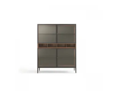 Madia Self Up in vetro bronzo di Rimadesio