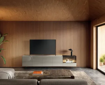 Mobile Porta Tv 36e8 Glass 2659 di Lago