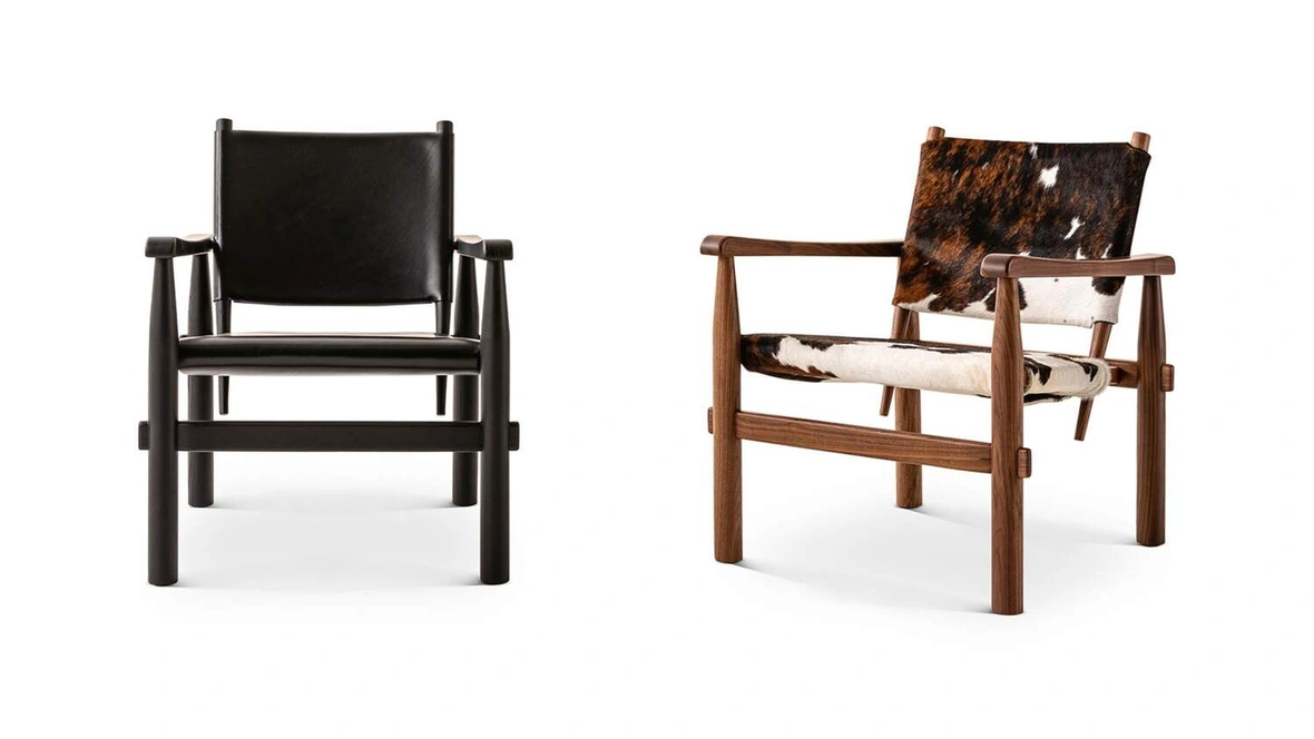 Poltroncina in cuoio o pelle Doron Hotel di Cassina
