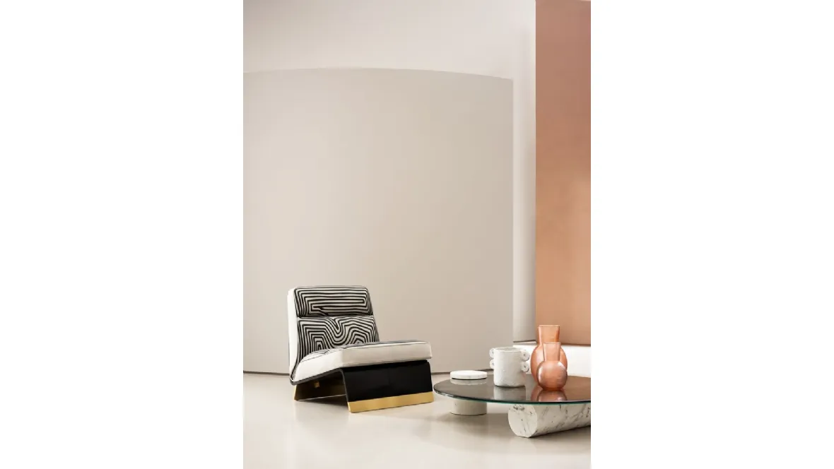 Poltrona in pelle Greta di Baxter