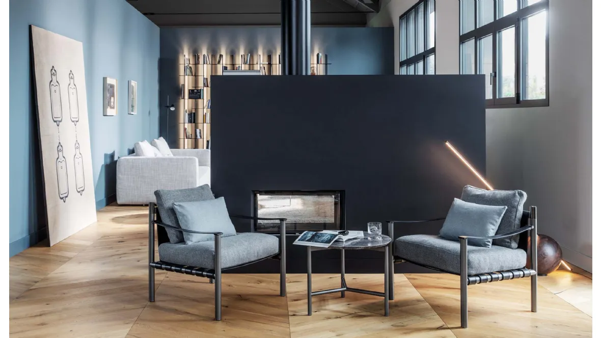 Poltroncina in tessuto Iko di Flou