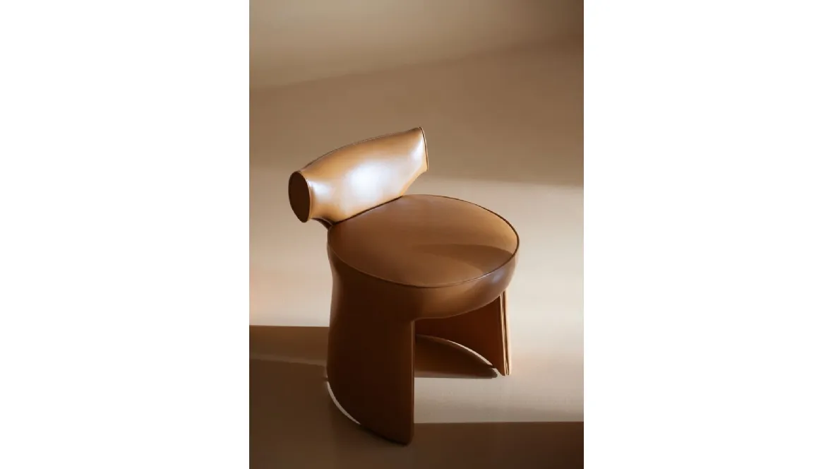 Poltroncina in pelle Inga di Baxter