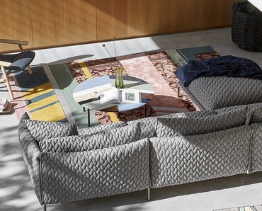 Poltrona in tessuto Lilo Wing di Moroso
