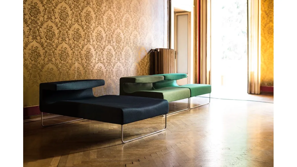 Poltrona in pelle Lowseat di Moroso