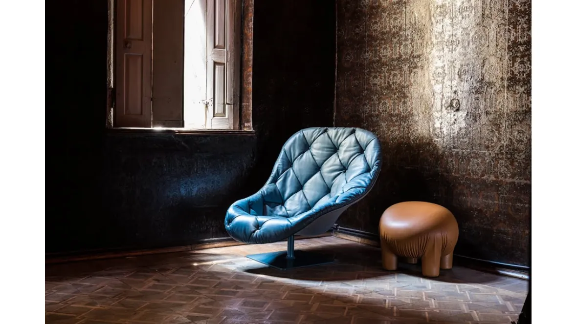 Poltrona in pelle Bohemian di Moroso