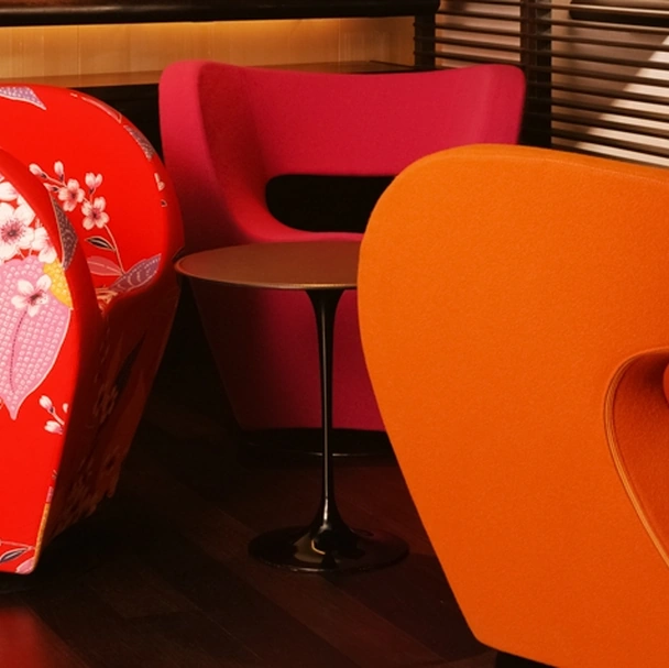 Poltroncina in tessuto Little Albert di Moroso