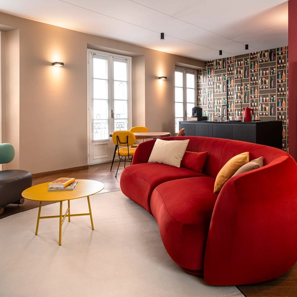 Poltrona imbottita Pipe di Moroso