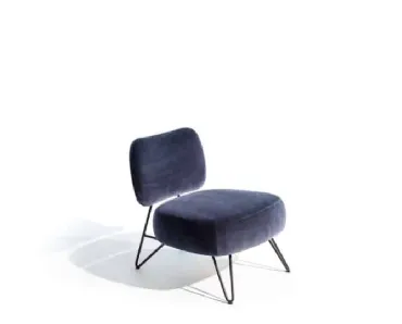 Poltroncina in tessuto Overdyed di Moroso