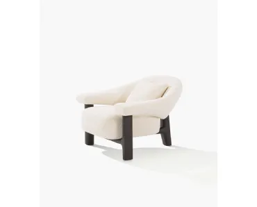 Poltrona in tessuto Owen di Poliform