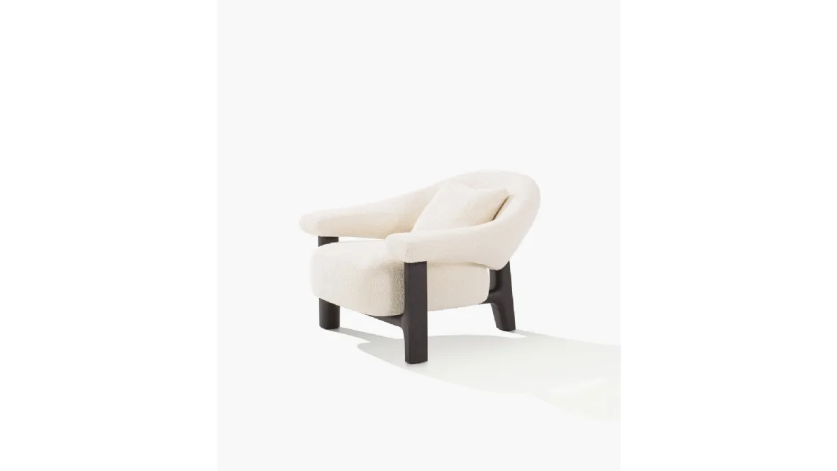 Poltrona in tessuto Owen di Poliform
