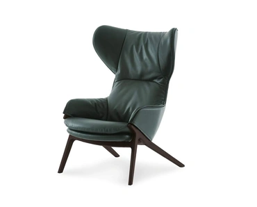 Poltrona in pelle P22 di Cassina