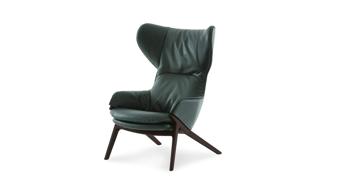 Poltrona in pelle P22 di Cassina