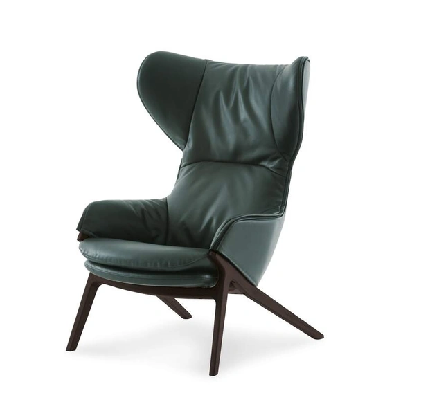 Poltrona in pelle P22 di Cassina