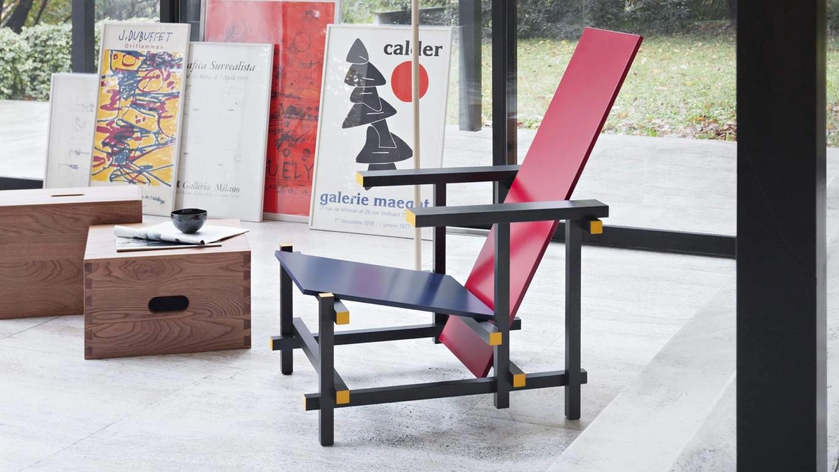 Poltrona di design Red and Blue di Cassina
