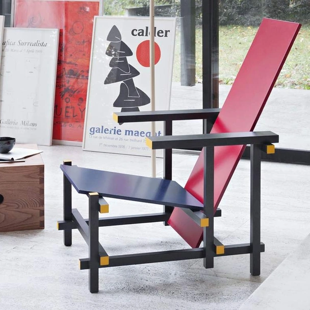 Poltrona di design Red and Blue di Cassina
