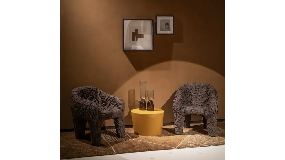 Poltrona in pelle di design Stromboli di Baxter