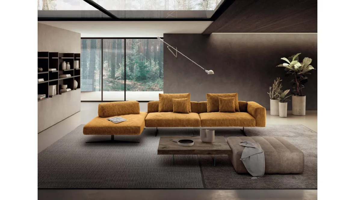 Divano con penisola Air Soft di Lago