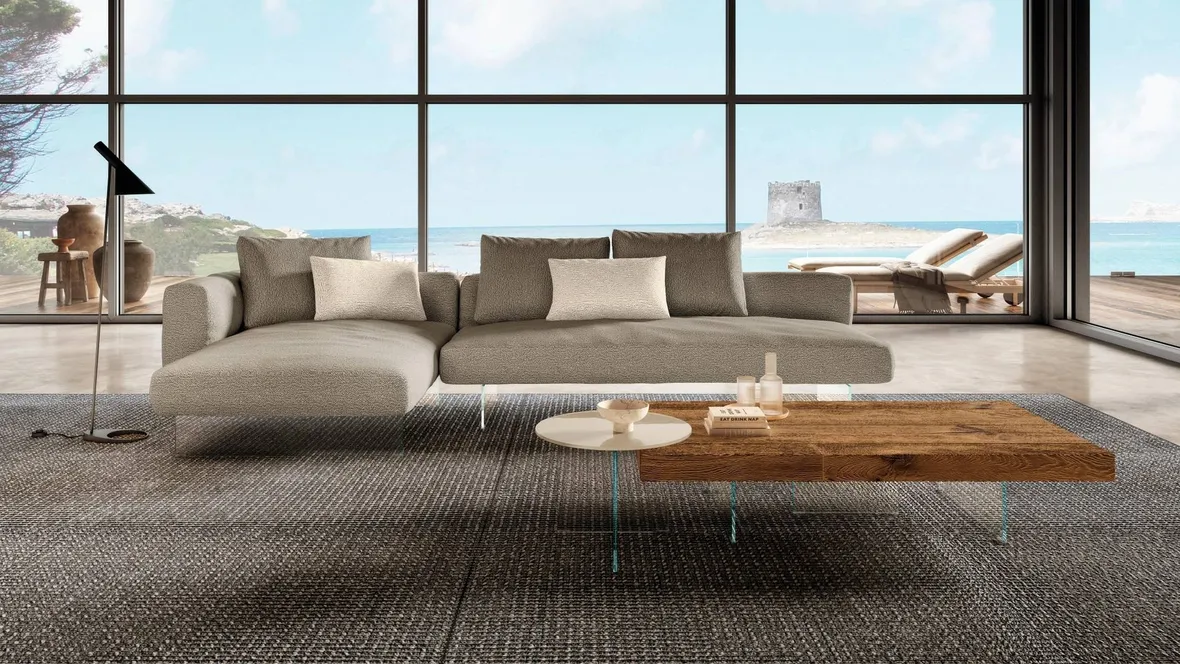 Divano con penisola Air Soft di Lago