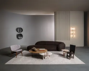 Divano in pelle Leon di Baxter