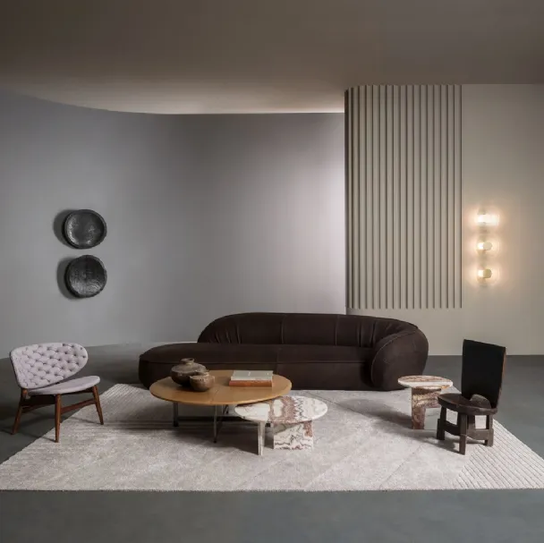 Divano in pelle Leon di Baxter