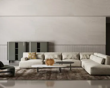 Salotto in tessuto Belloalto di Bonaldo