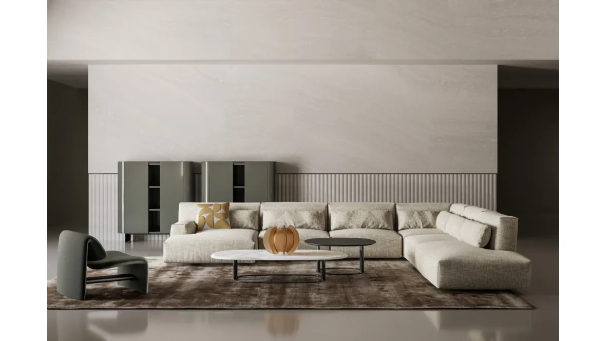 Salotto in tessuto Belloalto di Bonaldo