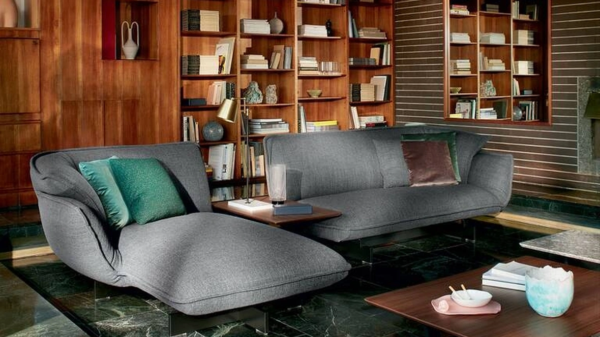Divano con penisola Beam di Cassina