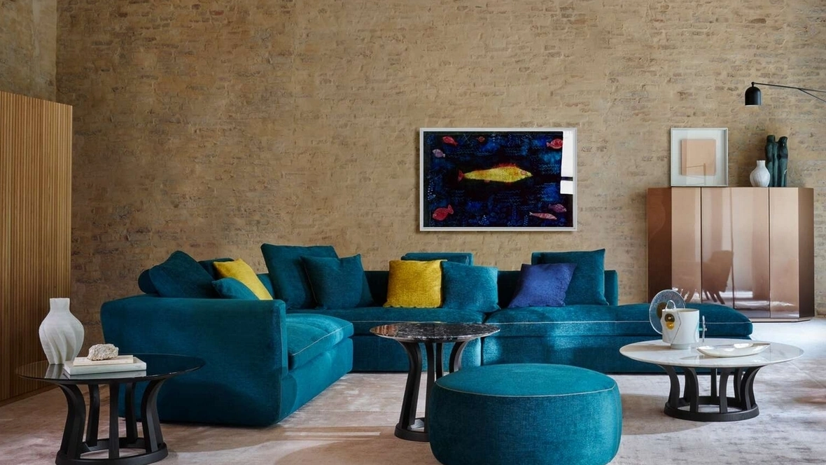 Salotto angolare in tessuto Dress-Up! di Cassina