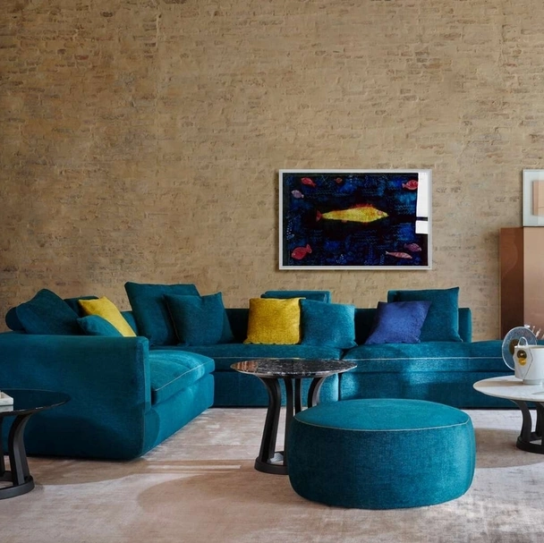 Salotto angolare in tessuto Dress-Up! di Cassina