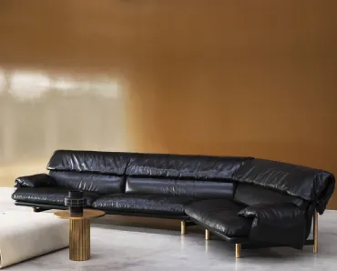 Divano in pelle Jo di Baxter