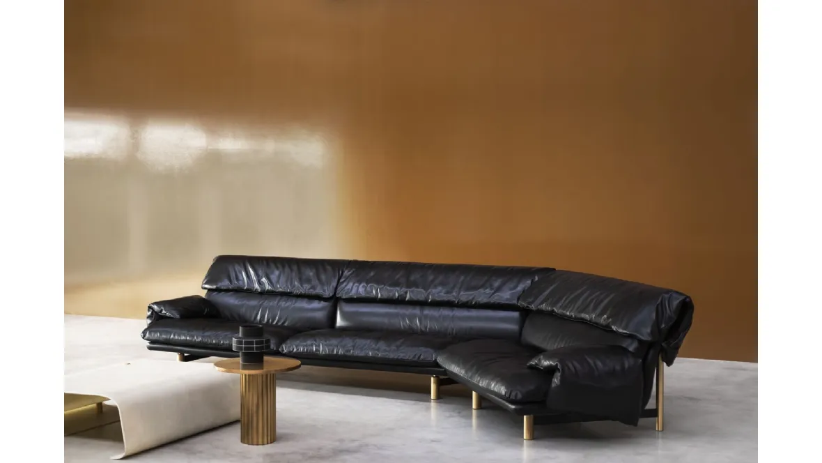 Divano in pelle Jo di Baxter