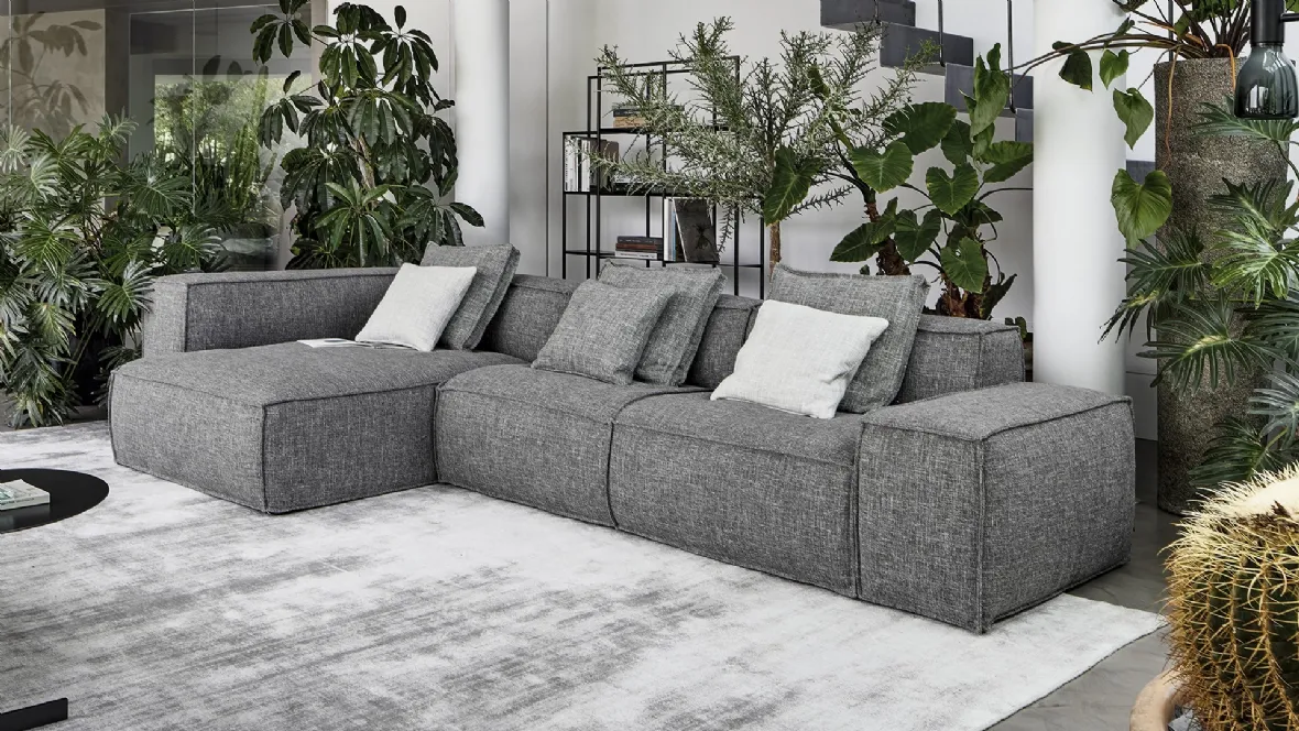 Divano con penisola Peanut BX di Bonaldo