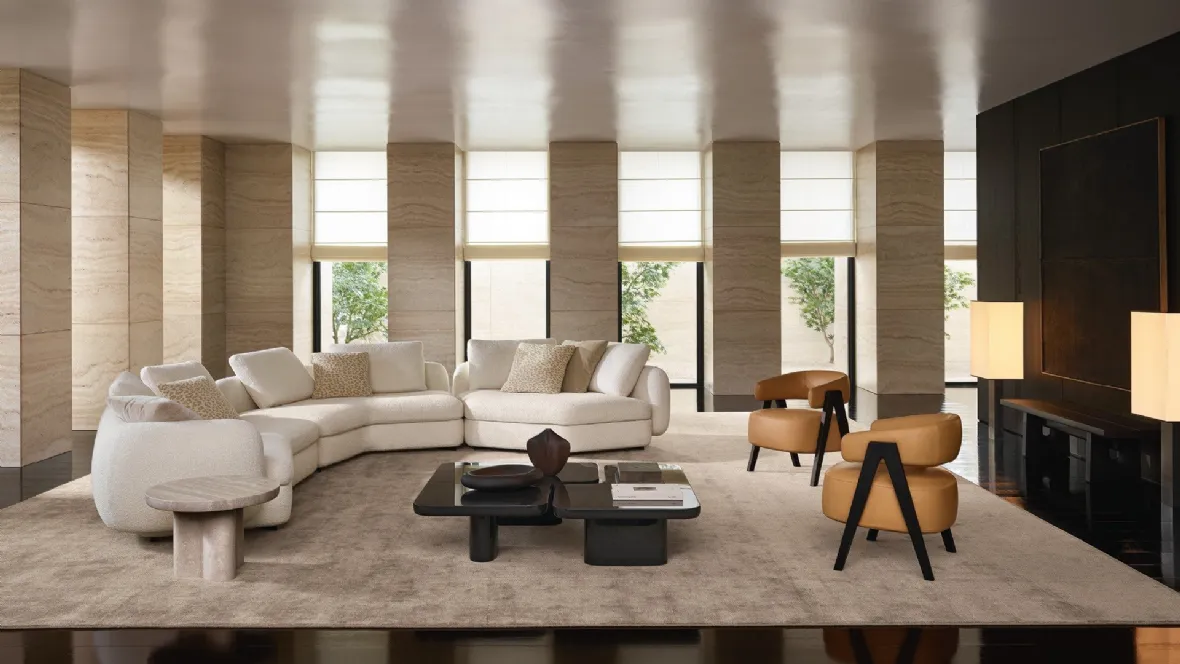 Divano angolare Saint-Germain di Poliform