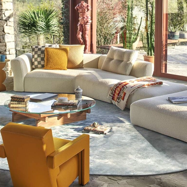 Divano con penisola Sengu Bold di Cassina