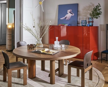 Sedia in cuoio e legno 121 di Cassina