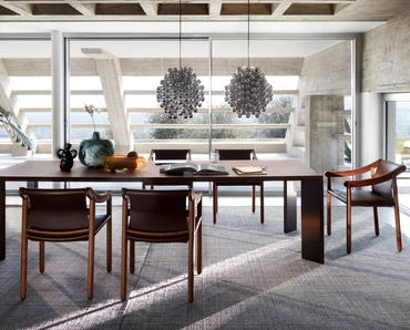 Sedia di design 905 in cuoio e legno di Cassina