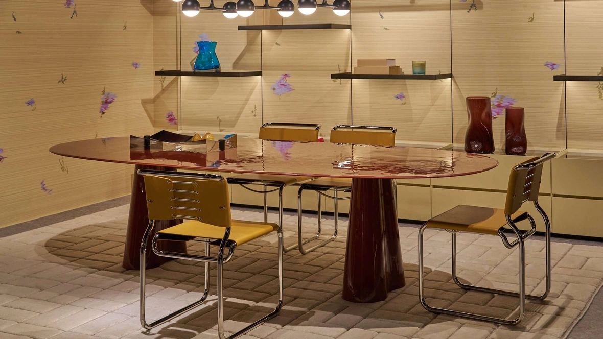 Sedia in cuoio CH66 di Cassina