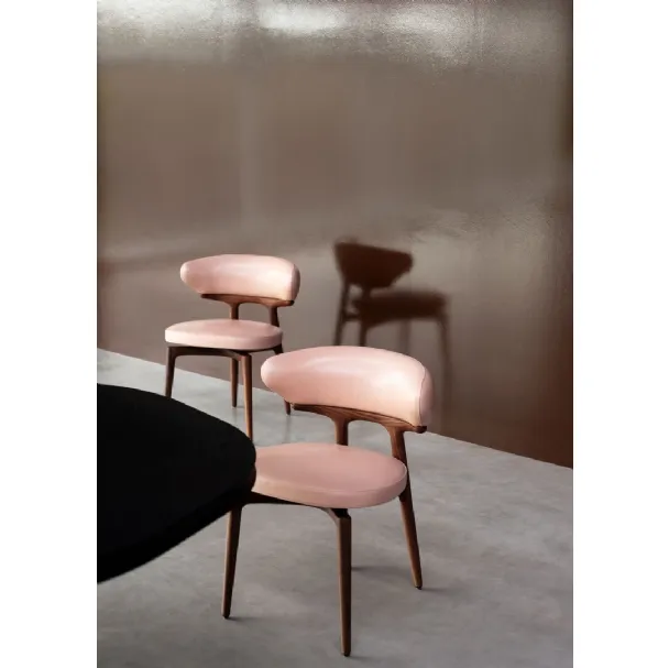 Sedia Clotilde in pelle di Baxter