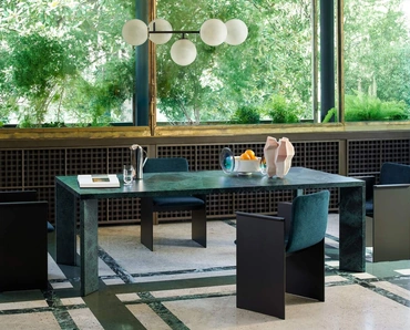 Sedia di design Flutz in tessuto con struttura in alluminio di Cassina