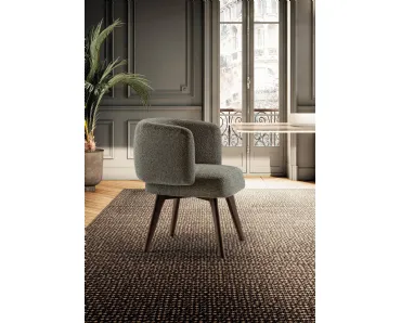 Sedia in tessuto imbottito Zeppelin di Lago